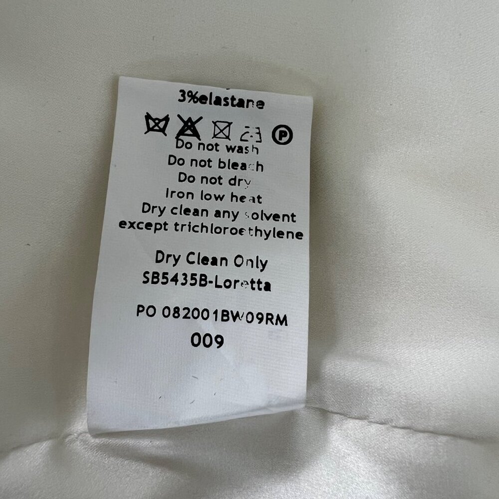 House of CB Loretta Ivory Satin Off Shoulder Corset Dress Size Medium - Picture 14 of 15